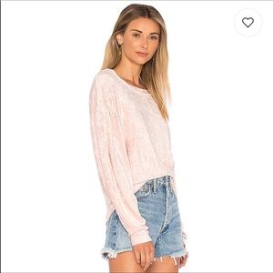 Free People Milan Velvet Balloon Sleeve Sweater